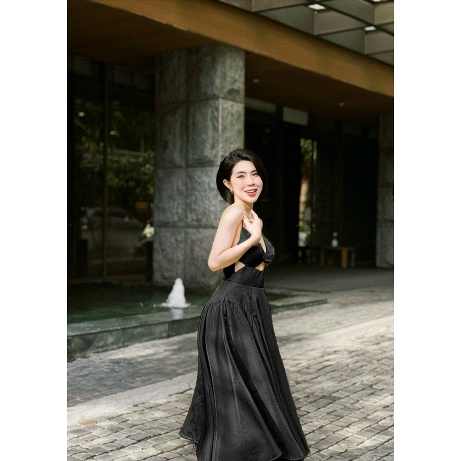 Đầm váy nữ 2 dây maxi xòe đuôi cá khoét ngực với các tone màu bắt mắt, tôn da dành cho các nàng đi chơi, đi biển