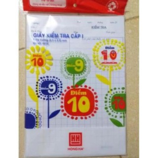Giấy kiểm tra hồng hà 4 ô li