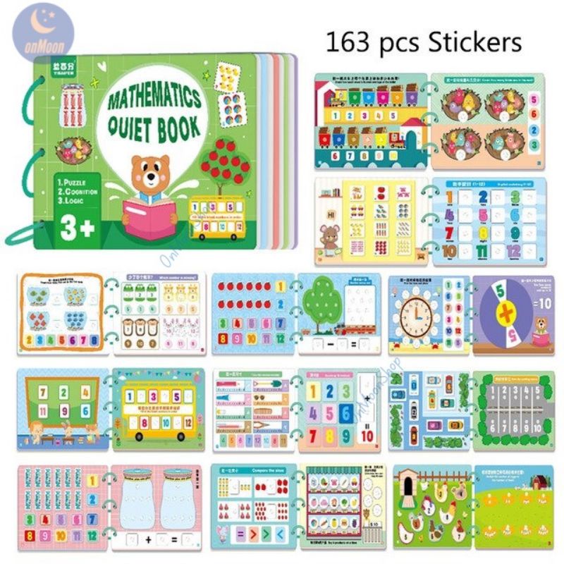 Học liệu Montessori, học liệu bóc dán toán học