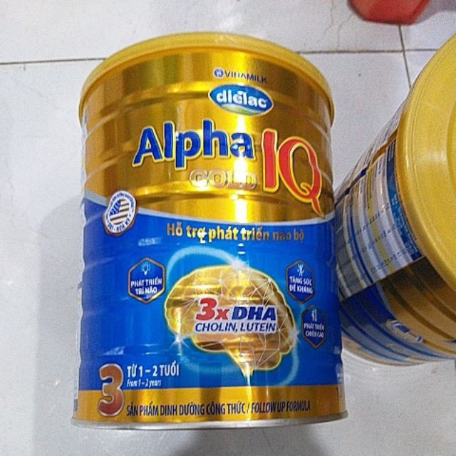 Sữa Alpha IQ Gold IQ 3-4 900g Date 2022