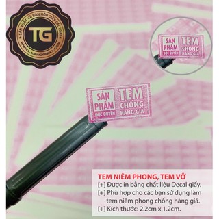 Tem bể niêm phong hồng