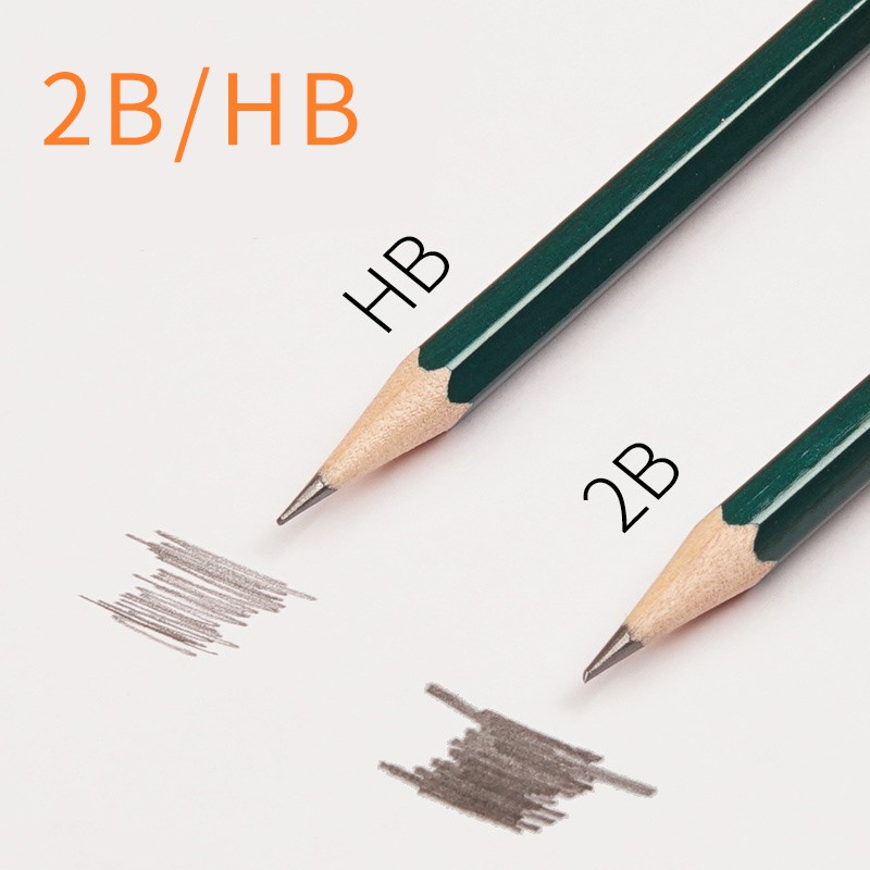 Bộ 10 bút chì Deli 2B / HB chuyên dụng cho học sinh