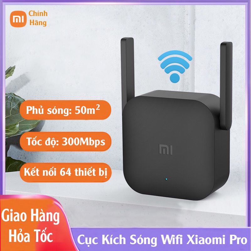 Cục Kích Sóng Wifi Xiaomi Pro - Mi Wi-Fi Range Extender Pro 2 Râu - BH 6 Tháng - SAM0001
