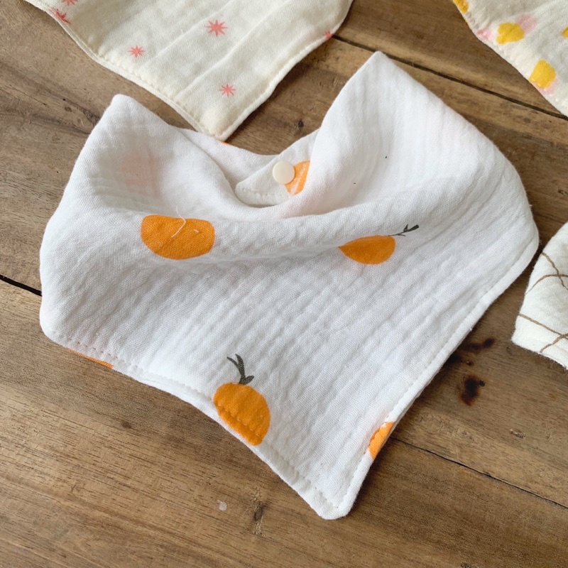 Yếm Xô Organic 4 lớp mềm mại xinh xắn cho bé