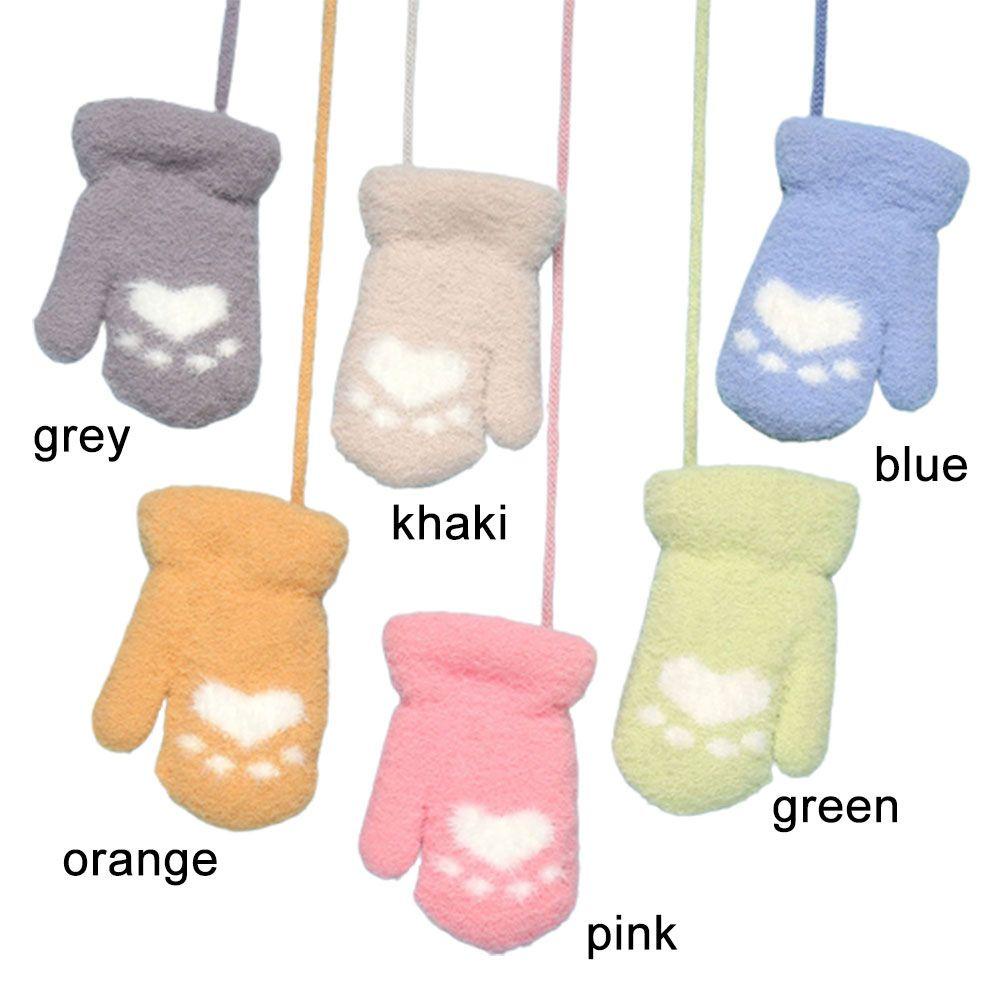 Găng Tay Lông Nhung Hình Móng Mèo Mềm Mại Cho Bé MIHAN1