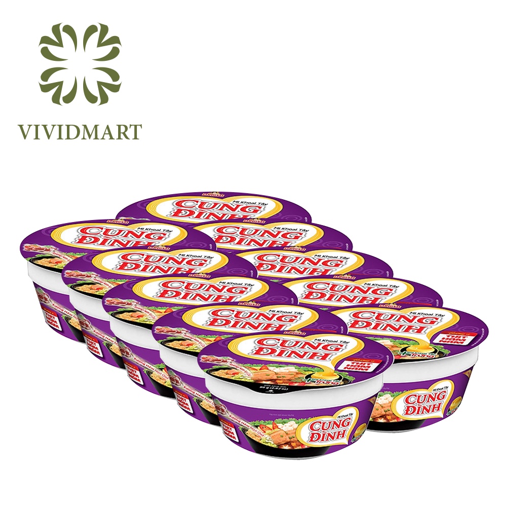 MÌ TÔ CUNG ĐÌNH VỊ THỊT, SƯỜN HEO HẦM MĂNG/ NGŨ QUẢ/ NẤM, TÔM CHUA CAY, BÒ, GÀ, CUA BỂ RAU RĂM – HỘP85G - MICOEM