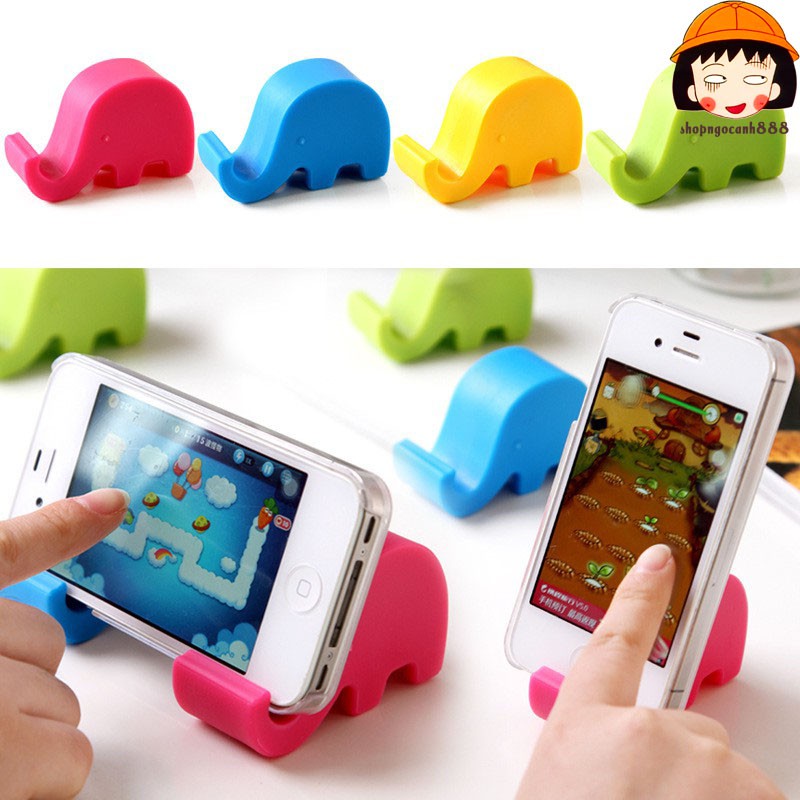 Set 2 Giá Đỡ Điện Thoại, Máy Tính Bảng,..Hình Con Voi Siêu Bền Siêu Rẻ !