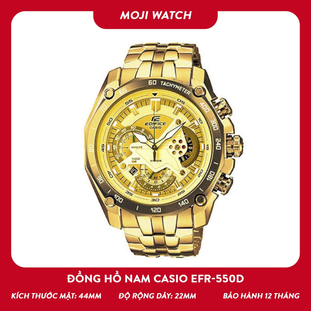 Đồng hồ nam Casio EFR - 550D 44mm dây kim loại sang trọng