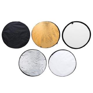 5 in 1 Collapsible Light Round Photography Reflector for Studio Multi Photo