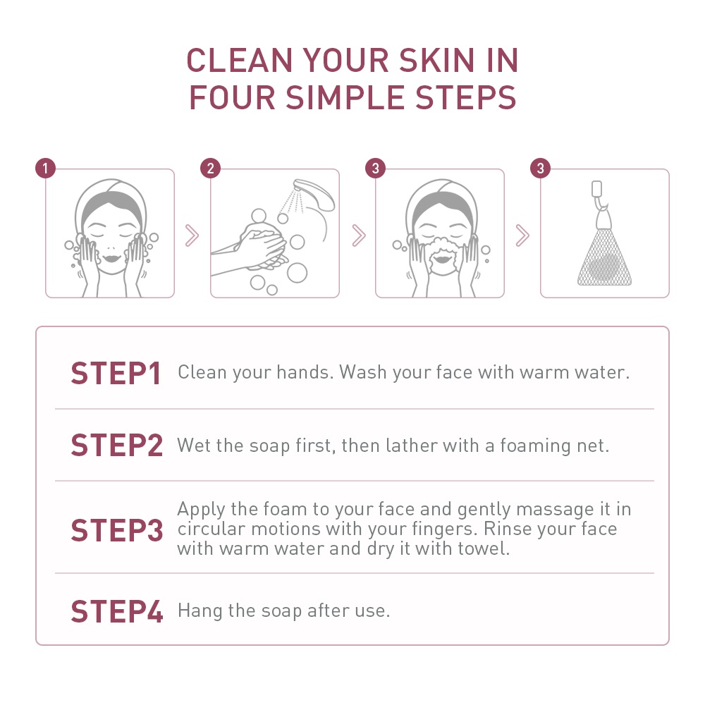 Xà phòng Lanbena tinh dầu hoa anh đào làm sạch sau nuôi dưỡng chăm sóc da 100g