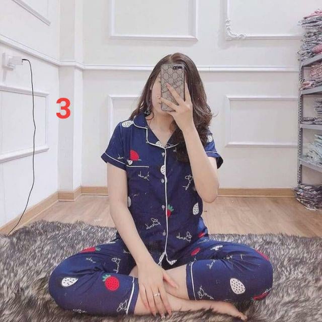 pijama tay cộc quần dài ( mẫu ngẫu nhiên) | BigBuy360 - bigbuy360.vn