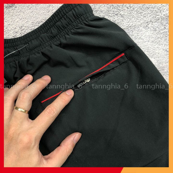 Quần short thể thao nam vải xi 3 túi khóa cạp chun vnxk SNI06