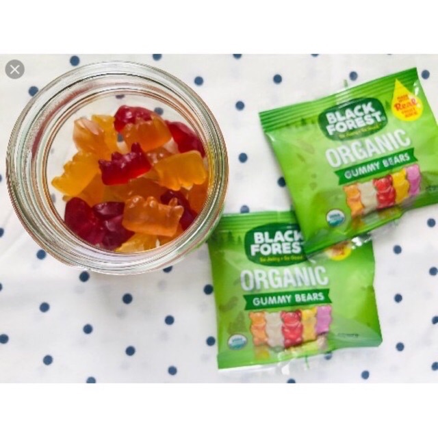 [1 gói] Kẹo dẻo trái cây gấu hữu cơ organic Black Forest gummy bear