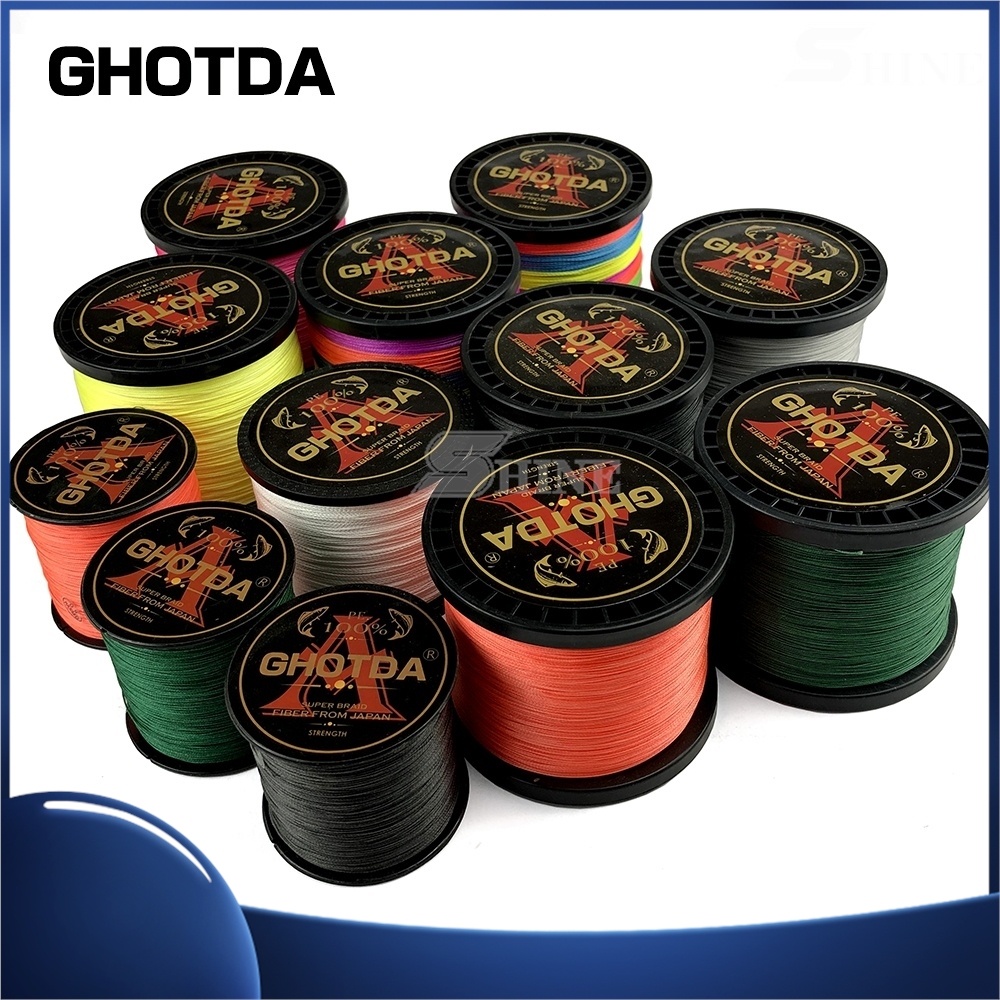 Cuộn Dây Câu Cá Bện Sợi PE 100% 10LB-120LB-120LB 300M