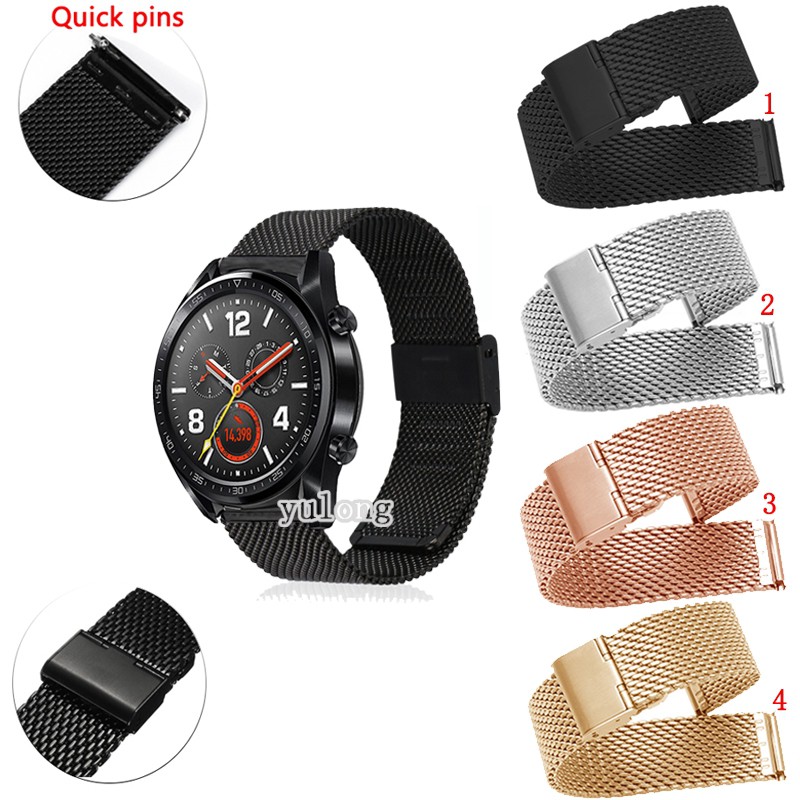 Dây đeo inox Milanese thích hợp cho đồng hồ thông minh Huawei Watch GT2 GT3 GT 2 3 2e GT2 Pro