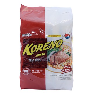Mì Koreno Jumbo 10 Gói*100G