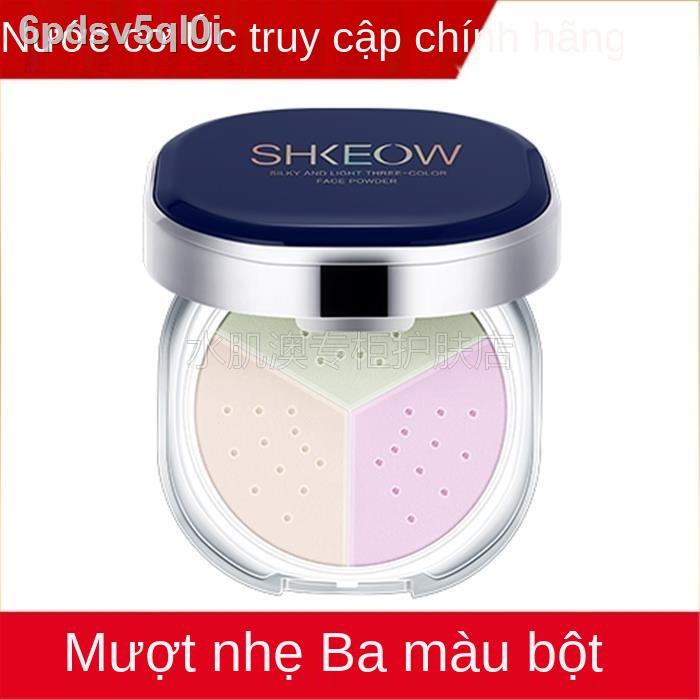 [Ảnh thật/Sẵn] ✘✟❈Shuijiao Loose Powder Setting Powder Ba màu Loose Powder Set Mỹ phẩm Trọn bộ Sản phẩm Chăm sóc Da Phấn