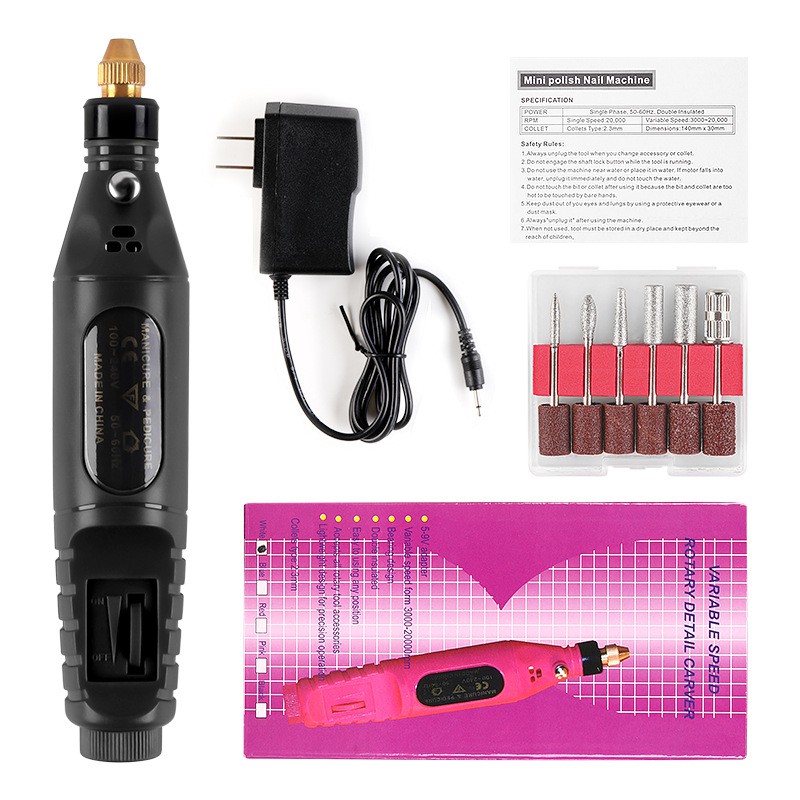Máy mài mini cầm tay phá gel làm sần móng nail