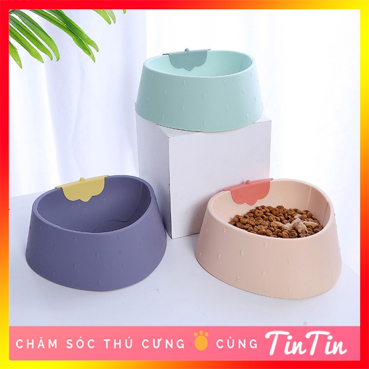 Bát Ăn Cho Thú Cưng Chó Mèo Hình Quả Dâu Tây #Tintin Pet Store