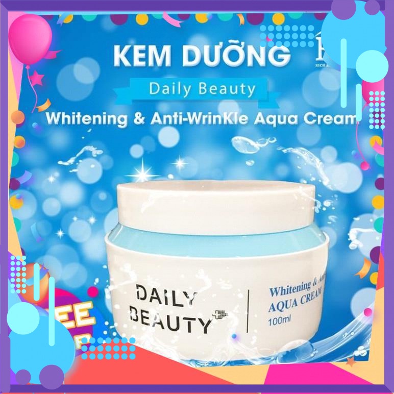 (hot)Mỹ phẩm R&B nhập khẩu hàn quốc Kem dưỡng Cấp Nước Whitening & Anti-WrinKle Aqua CreamCòn hàng