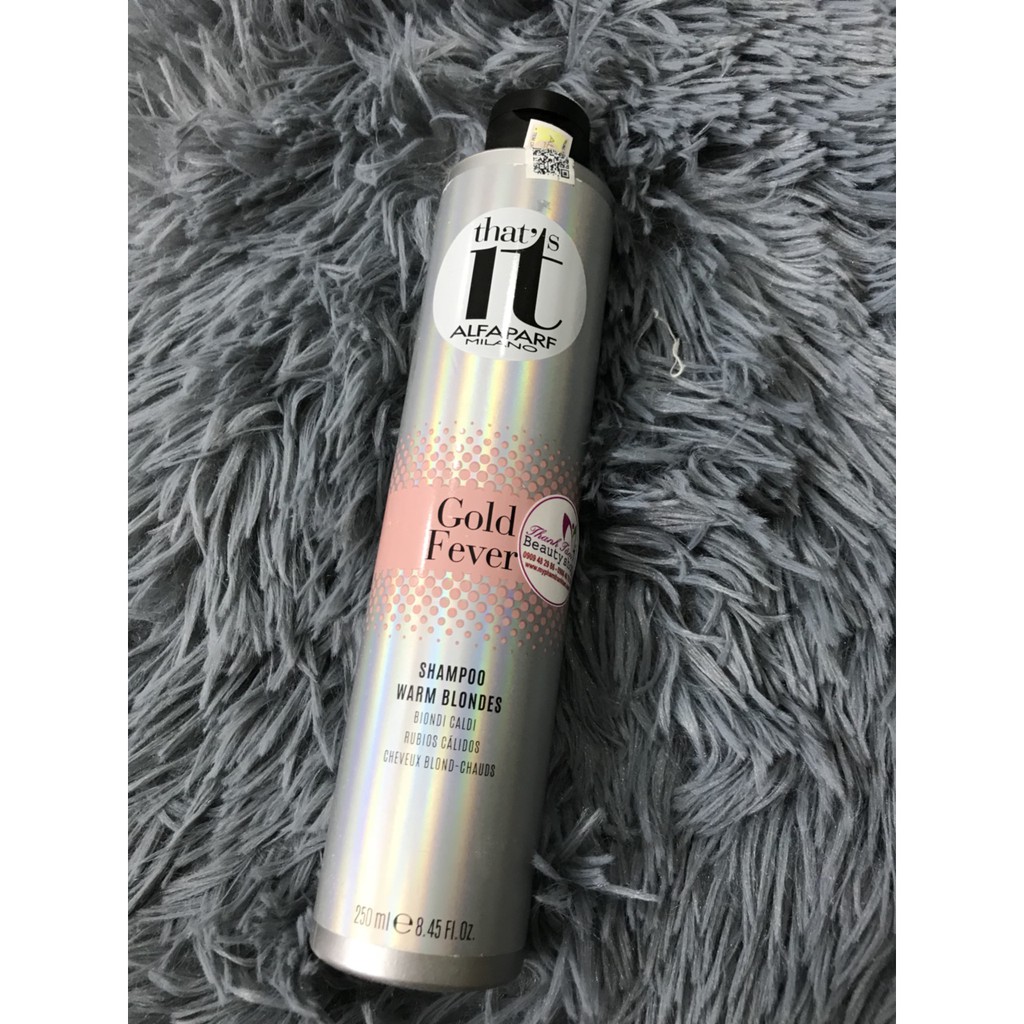 Dầu Gội Dành Cho Tóc Nhuộm Tông Ấm Sáng That’s It Gold Fever ALFAPARF Milano 250ml ( Warm Blondes)