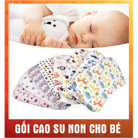 GỐI CAO SU NON CHỐNG MÉO ĐẦU TRẺ SƠ SINH