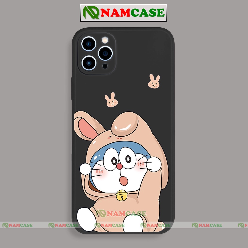 Ốp lưng iPhone cặp đôi hoạt hình Doraemon dễ thương đẹp cạnh viền vuông ip 6/6s/7/8/X/XS/XR/11/12/13/14 Pro Plus Max