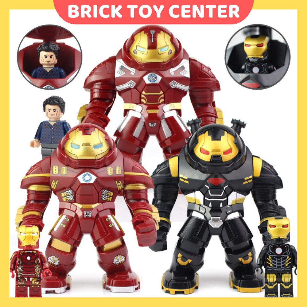 Đồ chơi lắp ráp giá rẻ Xinh bộ sưu tập mô hình Người sắt bigfig Hulkbuster siêu anh hùng Marvel Iron man