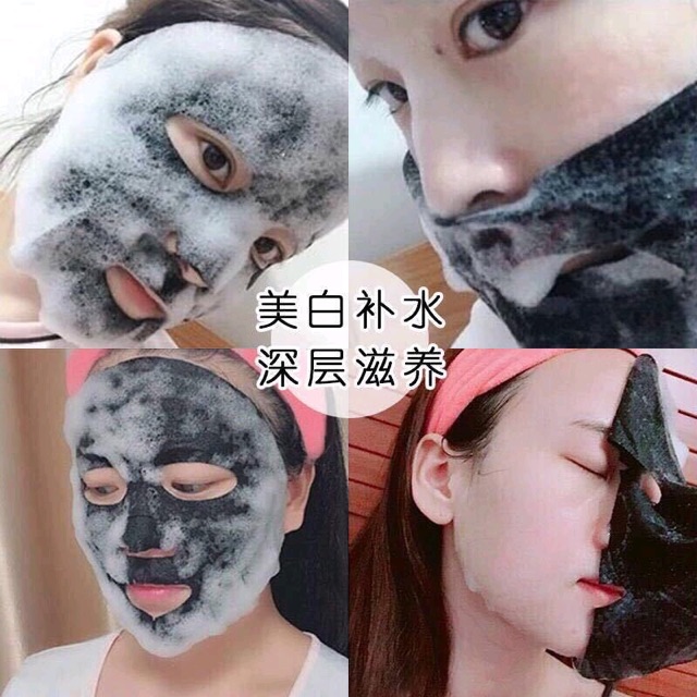 Mặt nạ sủi bọt thải độc Black Sea Salt Deep Purifying Bubbel Spa Mask