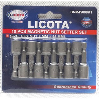 Bộ 10 đầu bắn tôn cao cấp Licota 8x45mm BNM45008K1