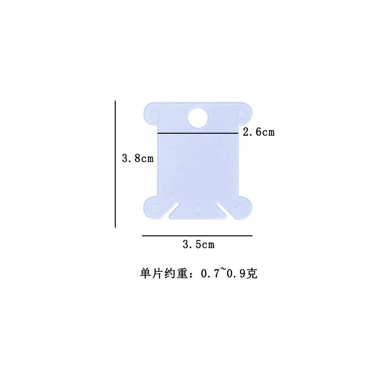 Combo 10 thẻ nhựa quấn len, chỉ thêu...