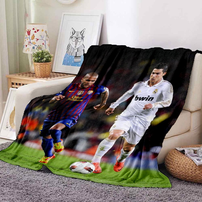 Chăn flannel Tùy Chỉnh Hình Ngôi Sao Bóng Đá Ronaldo Cho Bạn Trai