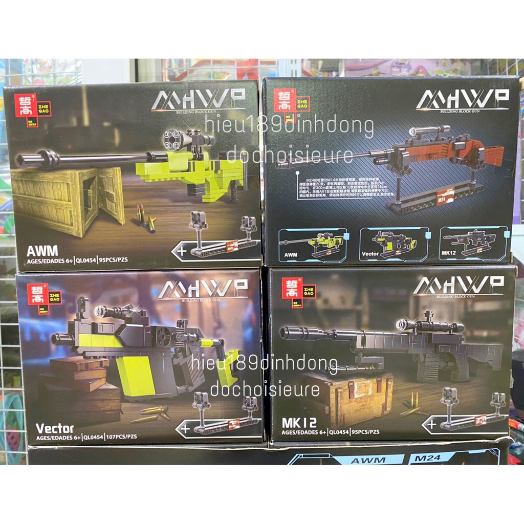 Lắp ráp xếp hình 0405 : 4 mẫu