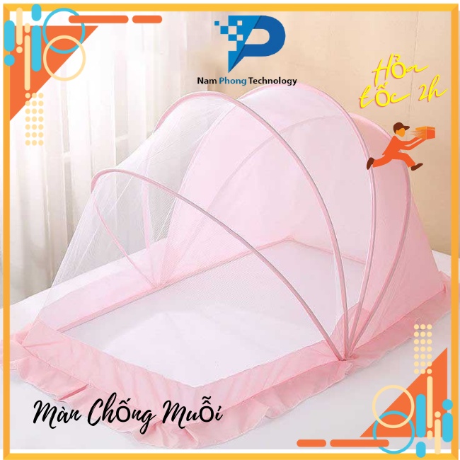 MÀN CHỐNG MUỖI CHO BÉ GẤP GỌN NHIỀU KÍCH THƯỚC - MÙNG CHỤP GIƯỜNG, NÔI, CŨI - NAMPHONG TECHNOLOGY