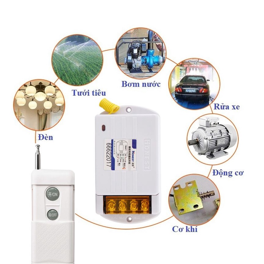 Honest HT-6220KGD,HT-9220KG Công tắc điều khiển từ xa công suất lớn dùng cho máy bơm ,đèn...