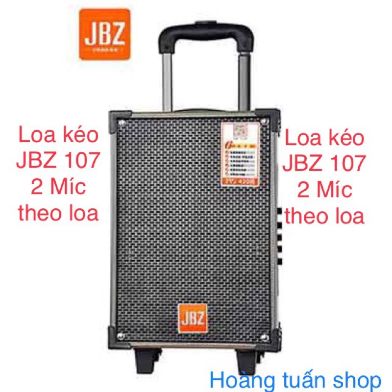 [Mã ELHACE giảm 4% đơn 300K] Freeship toàn quốc từ 50k] Loa kéo di động JBZ NE-107 2.5 tấc 2 mic bluetooth