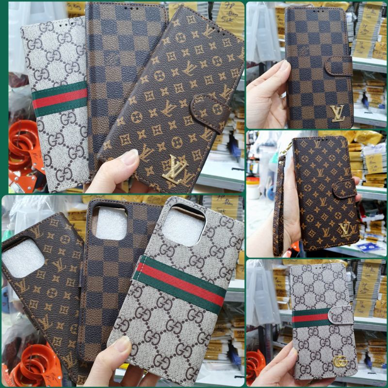 Bao da iPhone 13 Pro max / 12 Pro max / Xsmax hoa văn LV Gucci sang trọng