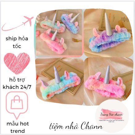 băng đô rửa mặt Unicorn đáng yêu
