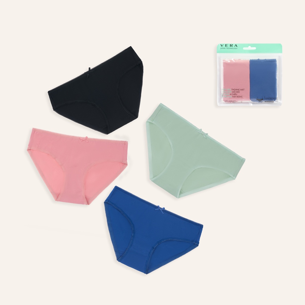 Combo 04 Quần Lót Nữ Cotton Vera