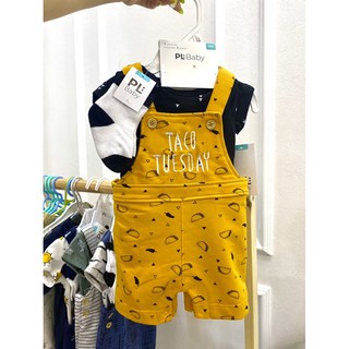Set yếm body kèm tất cho bé