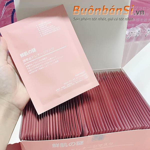 Mặt Nạ Hồng Tế Bào Gốc Nhau Thai Rwine Beauty Stem Cell Placenta Mask [TIẾNG ANH]