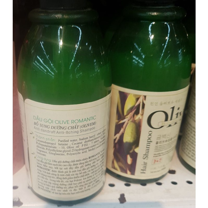 Dầu gội bổ sung dưỡng chất Olive Romantic 250ml