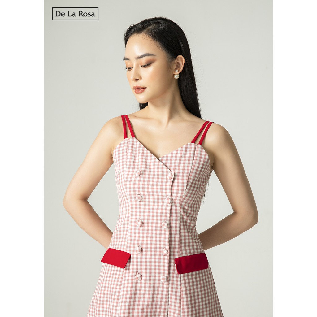 Đầm váy caro hai dây tùng lưới - De La Rosa | BigBuy360 - bigbuy360.vn