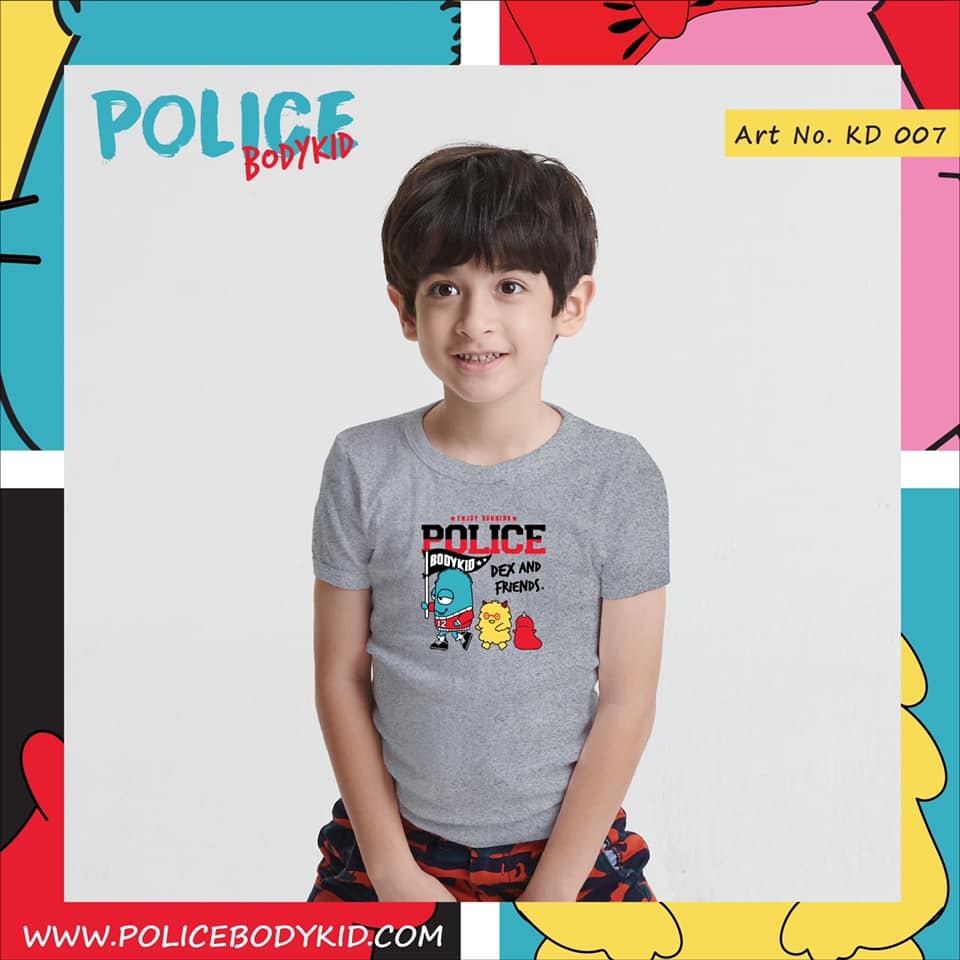 Áo thun trẻ em Police nhập khẩu Thái Lan (KD007)
