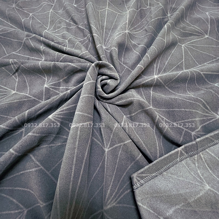 Chăn văn phòng giả rẻ, làm chăn hè tiện lợi chất liệu Nỉ mềm mại kích thước 1m5 x1m8