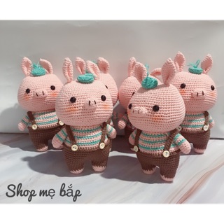Heo bông , heo len handmade , Thú bông len