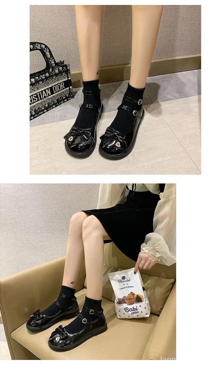 Giày Da Nữ Kiểu Dáng Retro Phong Cách Nhật Bản | BigBuy360 - bigbuy360.vn