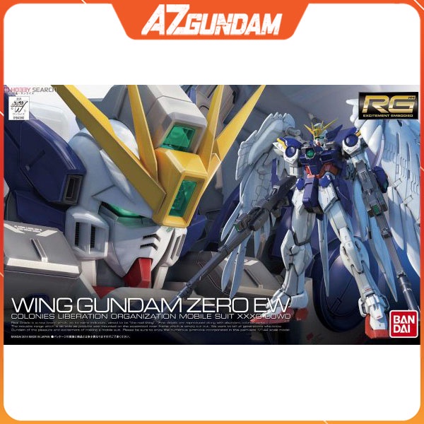 Mô Hình Lắp Ráp Gundam RG 17 Wing Gundam Zero EW XXXG-00W0 Tỉ Lệ 1/144, Chính Hãng Bandai - Nhật Bản