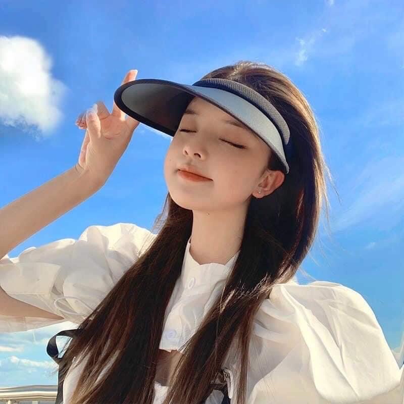 Mũ Lưỡi Trai Nữ Vành Rộng Chống Nắng Tia UV - Nón Nửa Đầu Chơi Thể Thao Phong Cách Thời Trang Hàn Quốc Cực Đẹp Cho Nữ