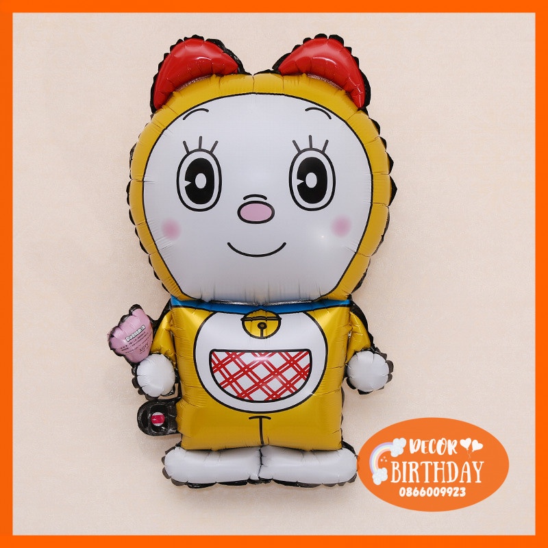 Bóng Doraemon 💕FREESHIP💕 Bóng Bay Trang Trí Sinh Nhật Dày Dặn, Cao 70cm, Nhiều Mẫu Siêu Đẹp